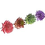 BCP 4 pcs人工ミニ多肉植物サボテン植物フラワーDIY素材の植物壁4色