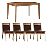 フランスベッド お掃除ロボット対応ダイニング フローティア テーブル130幅 ライトブラウン色 5点セット 【3梱包】 FT-SM DT130&amp;FT-SM1 CH2