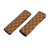 uxcell シートベルトカバー　ショルダーパッド　ブラウン　22.5 x 6.5cm　2個入り