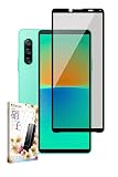 叶kanae カナエ Xperia 10 iv 用 ガラスフィルム 強化ガラス 全面保護 保護フィルム フィルム 覗き見防止 SO-52C 用 SOG07 用 A202SO 用 液晶保護フィルム 黒縁 1枚入り