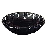 Yosemite Home Decor MARGARET Fused Topmount Shell Glass Basin, Gray [並行輸入品]