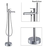 Freestanding Bathtub Faucet floor mount with Handshower Mixer