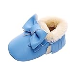ユニセックスベビー幼児は冬アンチちょう結びのスノーブーツPrewalkerシューズをスリップ秋 (6-12ヶ月, 紺碧)
