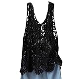 透かし編み レディース ベスト サマーニット ニットベスト トップス ジレ 春 夏 トップス プルオーバー Vネック かぎ編み カジュアル 無地 レイヤード プレゼント 重ね着 大きいサイズ カジュアル フェミニン