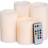 GreenLighting Flameless Candle Set - Color Changing LED Wax Candles w/ Remote [並行輸入品]