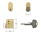 交換用錠前シリンダー WEST WCY-48