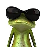 myedo 3dカエル面白い車ステッカー車スタイリングビニールデカールステッカー装飾 Big sunglasses Frog 2