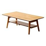 北欧調 木製センターテーブル Horia ホリア 長方形型ローテーブル 幅90cm 棚付き 脚折れテーブル