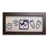 Moms Present 赤ちゃんの手と足 WALNUT FRAMEで3DプリントDIYキットをキャスティング(PW-3-ピアノの森) [並行輸入品]