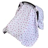 Gloop Baby Care Organic Cotton Car Sleep Shade (Pink Clouds) by Gloop Baby Care