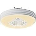 ドウシシャ オゾン発生器搭載 小型ライト 引掛モデル 人感センサー付き 60W 電球色 ルミナスLED