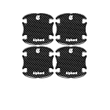 【InnoWave】アルファード Alphard専用 ドアハンドル プロテクター 8個セット2018年4月～現在 アルファード 30系 40系 車ドアガード キズ防止 装着簡単 独自設計 黒