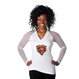 Chicago Bears公式NFLレディース" Wildkat "ホワイトTop
