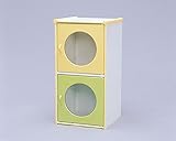 緊急/避難 子供がぶつかっても安心なデザイン 便利アイテム ライフ 子供/キッズコンセプト子供/キッズCBボックス扉付きセット ホワイト/ペールイエロー