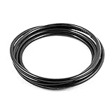 uxcell PUチューブ ポリウレタン エアチュービング 空気圧パイプ ホース ブラック 5 x 8mm 3.2Mの長さ