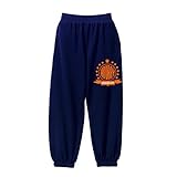 HOORAY(フーレイ) パンツ ダンス 衣装 ヒップホップ パンツ シルエット 綺麗 フロントバックロゴスウェットパンツ S ネイビー