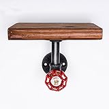 HAIZHEN 水のパイプラックソリッドウッドフラワースタンドウォールデコレーション ( 色 : 1001 )