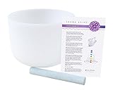 432 hz Crystal Singing Bowl B Note Crown Chakra Mallet Included Sound (10 inch) [並行輸入品]