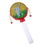 monkeyjackベビーキッズ音楽おもちゃShaking Rattleプラスチック手ドラム23 cm長ランダムカラー – A