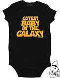 Daftベビーかわいい赤ちゃんin the Galaxy Onesieボディスーツ& Baby On Boardステッカー カラー: ブラック