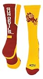 TCK Arizona State University ASU Sun Devils周長クルーソックス S ゴールド