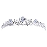 kanromeヘアアクセサリー　王冠 ティアラ　花嫁 髪飾り　クリスタル　シルバー　結婚式　成人式　誕生日会