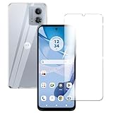 【1+1】 for Moto G53y 5G / G53J 5G / G53 5G ガラスフィルム+ケース クリア ガラスフィルム 柔軟 ギアクオスセンス 耐衝撃 ガラスフイルム保護付き 落下防止 専用保護 散熱加工 全透明 軽量 高透過率 気泡ゼロ 指紋防止 moto g53y 5G