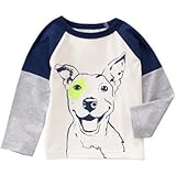 クレイジーエイト Crazy 8/ ドッグティ アイボリー トップス長袖Tシャツ 3歳【並行輸入】