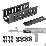 良品武品 リアルサイズ AKシリーズ 対応 5KU Zenitタイプ SPORT ハンドガード レプリカ アルミCNC BK ブラック ロング レール (DL-1 拡張ハンドガード [ 5KU-281 ])