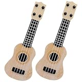 KOMBIUDA 2個 ミニウクレレ ギターのおもちゃ 1～3歳のけの楽玩具 4～5歳ゃ チャイルズギター ベビーギター 3～5歳のけギター キッズギター ミニギター シミュレーションウクレレのゃ
