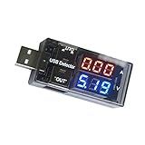 LOPNMEWQ USB電流電圧検出器テスト 検出器ダブルディスプレイDIYツール