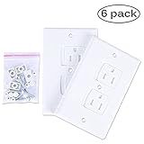 shenyuhuayang コンセントキャップカバー ベビーガード いたずら ほこり 感電 火災 防止 2連　6pack