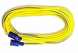 Voltec 05-00131 12/3 SJTW Locking Extension Cord, 100-Foot, Yellow with Blue Stripe [並行輸入品]