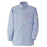 ミドリ安全 《帯電防止&エコタンガリー》 男女兼用 長袖シャツ RCS2313 ブルー 3L