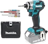 MAKITA マキタ 2023新型 インパクトドライバーTD173 本体のみ （専用ビット1本付き）＋ 純正防じん防水収納ケース付き セット ＊バッテリーと充電器は別売 (ブルー)