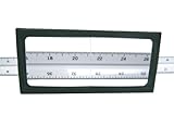 Sellstrom 18200 Plastic Magnifier Plate, 2 Magnification, 4-1/4 Length x 2 Width by Sellstrom