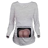 Zhuhaitf 面白いプリントTシャツ Casual Womens Maternity Funny of Pregnancy Baby Ass Designer t shirt for Specia