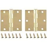 MINTCRAFT BH-202SB3L Hinge Corner, 3.5X3.5-Inch, Satin Brass, 6-Pack [並行輸入品]