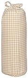 Taftan Checks 3mm Fitted Sheet (Small, Beige) by Taftan