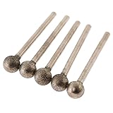 ダイヤモンドビット 研削ヘッド ビット ミニルーター 研磨用 回転ヤスリ 8mm 球型 5本入りセット