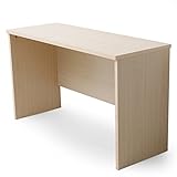 LOWYA （ロウヤ） デスク 机 パソコンデスク オフィスデスク コードスリット付き 全面化粧板 シンプル 幅120cm 奥行45cm スリムタイプ ライトナチュラル