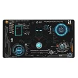 マウスパッド アイアンマン 超大型 ゲーミングマウスパッド プレイマット キーボードパッド デスクマット レーザーマウス対応 耐久性 滑り止め 精密なマウス感度 自由操作 ゲーム用 事務用 変形防止 お手入れ簡単 おしゃれ 大型サイズ 家庭用 オフィス 75*40cm
