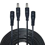 Liwinting 2個の 2m DC延長ケーブル 2.1mm x 5.5mm DC/AC電源延長ケーブル ACケーブル DCアダプタ延長ケーブル ACジャック DCプラグ DCオス - メスコネクタ