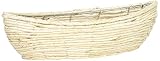 コイリング加工グラス製 舟浅型アレンジ S ナチュラル (33×11×10cm) 333-014N