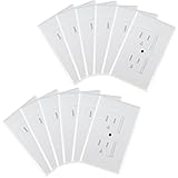 Mommys Helper Safe Plate Electrical Outlet Covers Standard, 12 Pack, White by Mommy's Helper