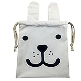 TOPmountain ミニ 子供用キャンバスキッズバッグ かわいい屋外動物パック 耳スウィートストレージバッグバックパック
