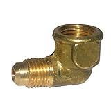 LASCO 17-5011 1/4-Inch Flare by 1/4-Inch Female Pipe Thread Brass 90-Degree Ell/Elbow [並行輸入品]