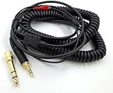 kxptso HD25 HD560 HD540 HD430 HD250 用 オーディオ ヘッドフォン スプリング接続線 ヘッドホン線 スプリング線 スプリングオーディオ線 (ブラック)