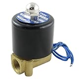 uxcell　電磁弁　直動式 圧縮空気 水 水空気　2ポート　2ポジション　NC　DC 12V