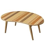 ミックスウッド折脚ビーンズテーブル ナチュラル　VTM-07NA